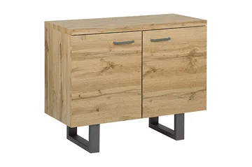 Harvley Skänk med 2 Dörrar i Trä med Metallben - Brun - Förvaring - Förvaringsmöbler - Sideboard & skänk