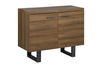 Harvley Skänk med 2 Dörrar i Trä med Metallben - Brun - Förvaring - Förvaringsmöbler - Sideboard & skänk