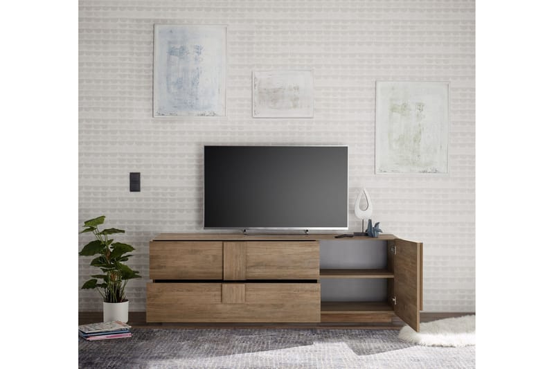 Helmund Sideboard 182 cm - Brun - Förvaring - Förvaringsmöbler - Sideboard & skänk