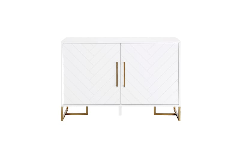 Herringbone Sideboard 122x48 cm Vit - CosmoLiving - Sideboard & skänk