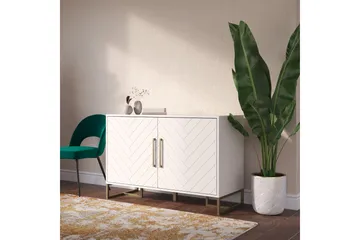 Herringbone Sideboard 122x48 cm Vit - Förvaring - Förvaringsmöbler - Sideboard & skänk