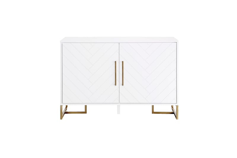 Herringbone Sideboard 122x48 cm Vit - Förvaring - Förvaringsmöbler - Sideboard & skänk