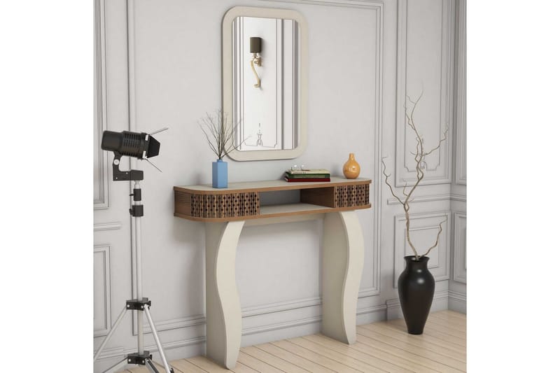 Hovdane Skänk 105 cm - Brun/Vit - Förvaring - Förvaringsmöbler - Sideboard & skänk