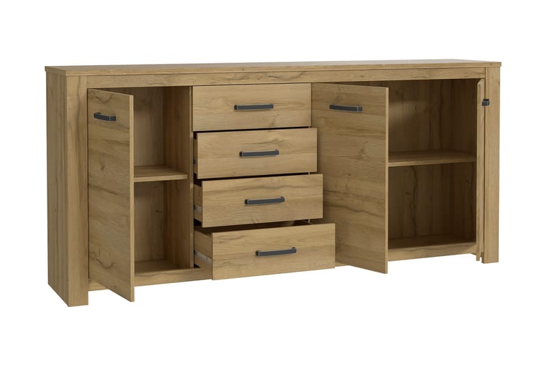 Hovencamp Skänk 42x206 cm - Brun - Sideboard & skänk