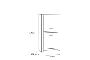 Hovencamp Skåp 42x77 cm - Brun - Förvaring - Förvaringsmöbler - Sideboard & skänk