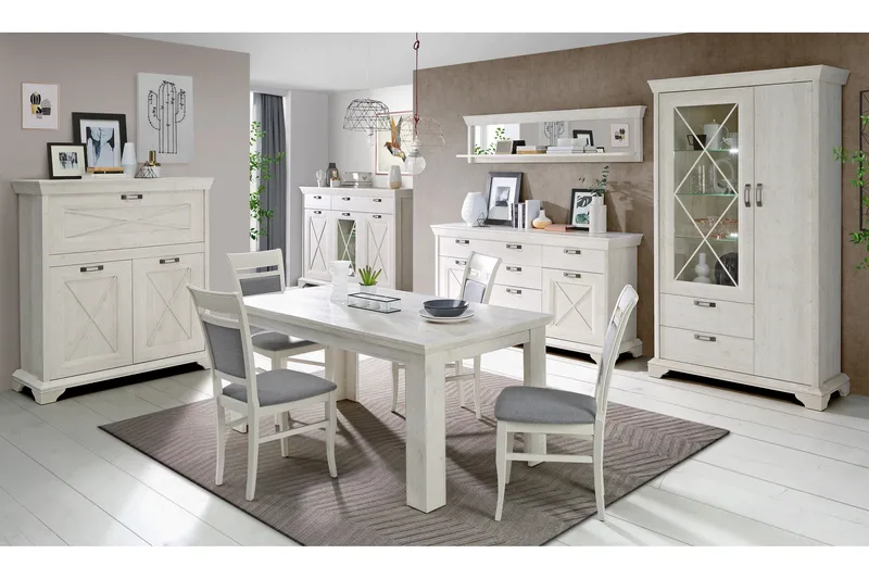 Hurlston Highboard 178 cm - Vit - Förvaring - Förvaringsmöbler - Sideboard & skänk