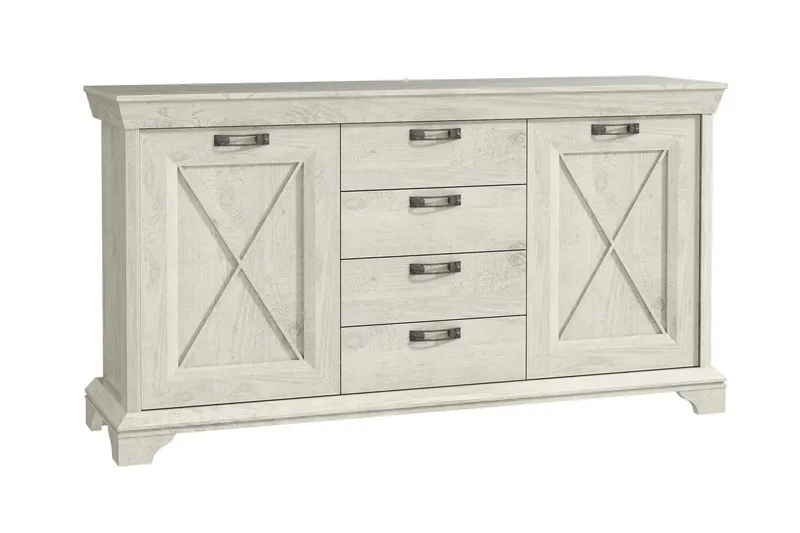 Hurlston Highboard 178 cm, Vit