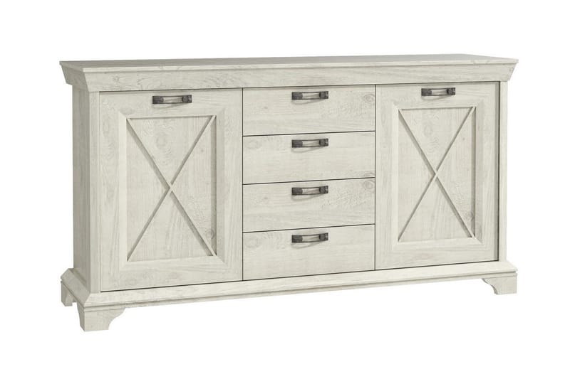 Hurlston Highboard 178 cm, Vit