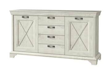 Hurlston Highboard 178 cm - Vit - Förvaring - Förvaringsmöbler - Sideboard & skänk