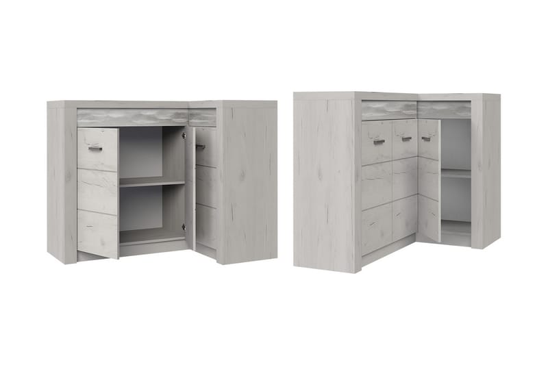 Indianapolis Skänk 131x42x104 cm - Mörk ask - Förvaring - Förvaringsmöbler - Sideboard & skänk