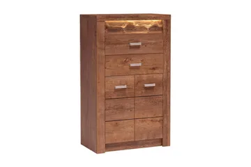 Indianapolis Skänk 76x42x127 cm - Beige/Brun - Förvaring - Förvaringsmöbler - Sideboard & skänk