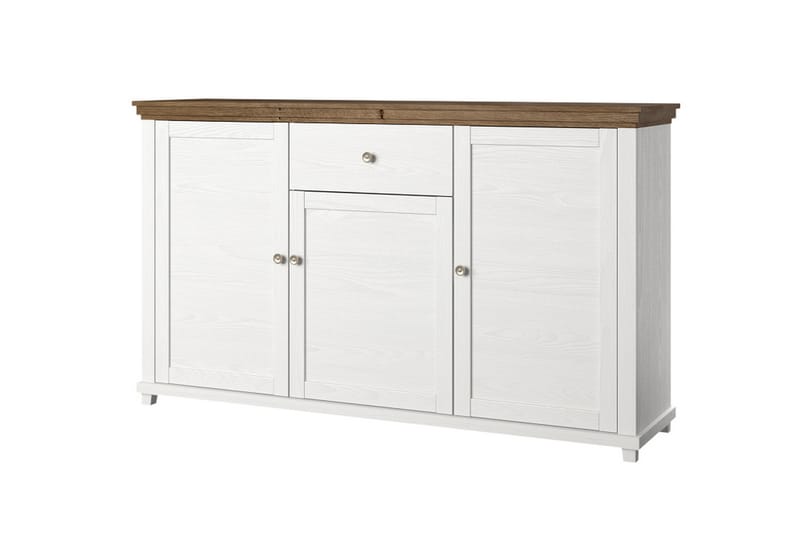 Ivreri Sideboard 42x160 cm - Vit/Natur - Sideboard & skänk