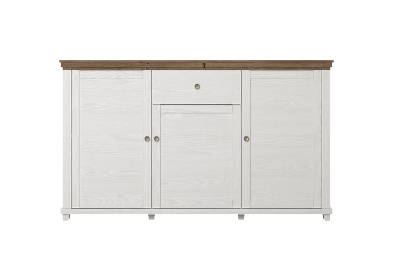 Ivreri Sideboard 42x160 cm - Vit/Natur - Förvaring - Förvaringsmöbler - Sideboard & skänk
