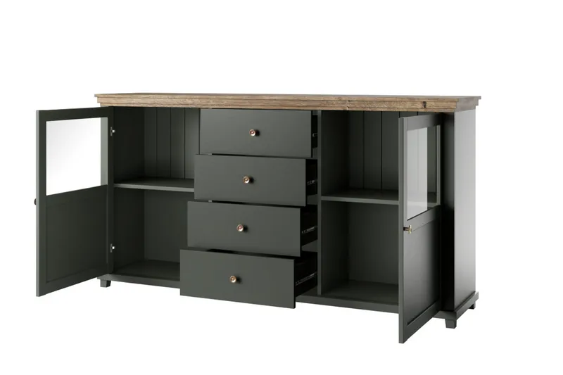 Ivreri Sideboard 42x181 cm - Khaki/Natur - Förvaring - Förvaringsmöbler - Sideboard & skänk