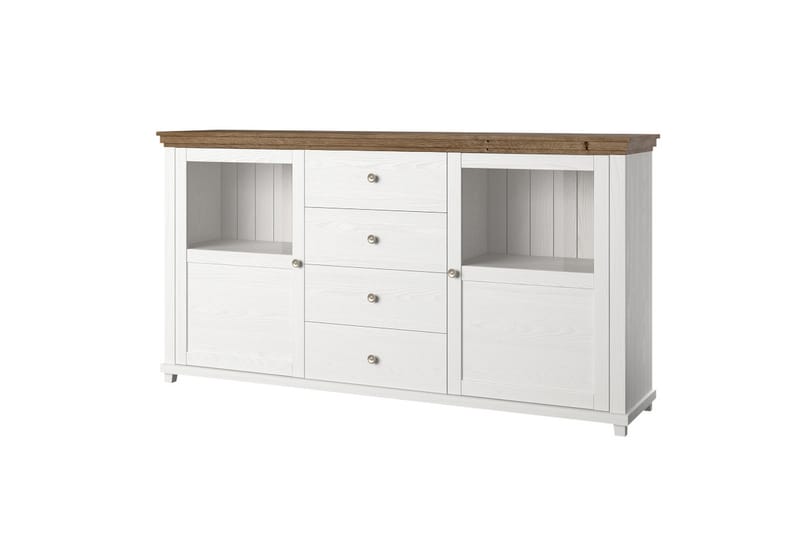 Ivreri Sideboard 42x181 cm - Vit/Natur - Förvaring - Förvaringsmöbler - Sideboard & skänk