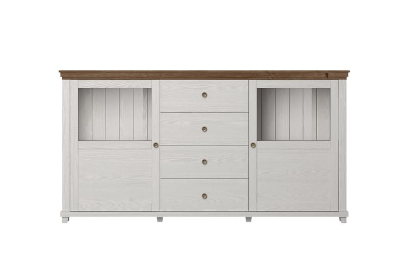 Ivreri Sideboard 42x181 cm - Vit/Natur - Förvaring - Förvaringsmöbler - Sideboard & skänk
