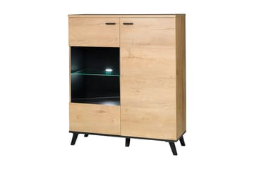John Skänk 101x40x121 cm - Beige/Svart - Förvaring - Förvaringsmöbler - Sideboard & skänk