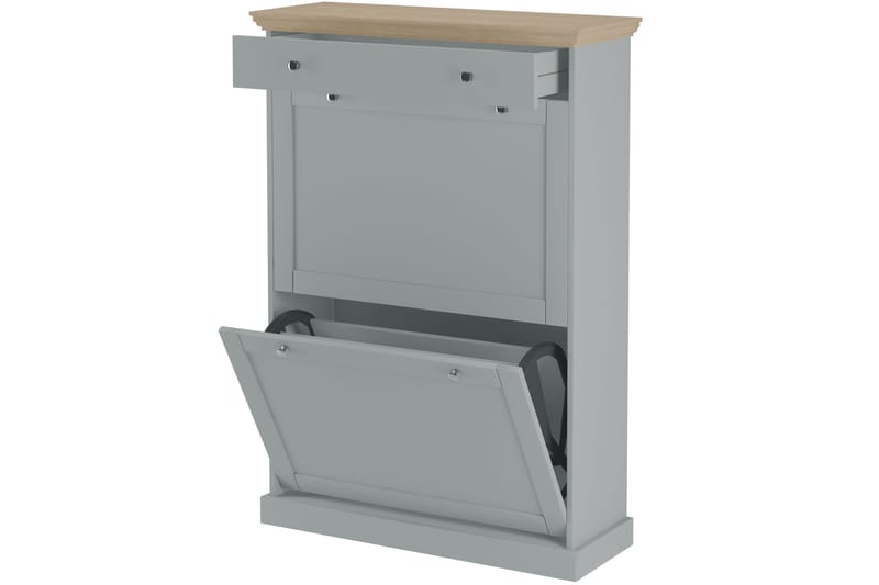 Jundapah Skänk 80x30 cm - Grå/Brun - Förvaring - Förvaringsmöbler - Sideboard & skänk