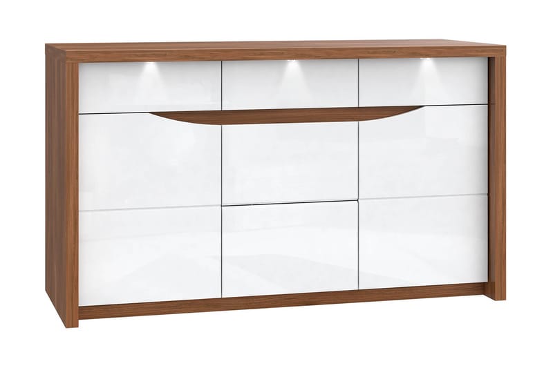 Keoisha Skänk 142x84 cm - Brun/Vit - Sideboard & skänk