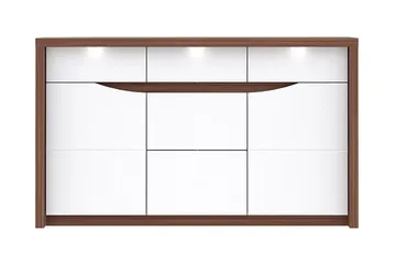 Keoisha Skänk 142x84 cm - Brun/Vit - Förvaring - Förvaringsmöbler - Sideboard & skänk