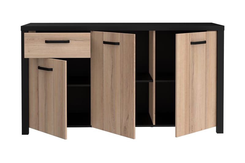 Konitsa Sideboard 52x160 cm - Brun/Svart - Förvaring - Förvaringsmöbler - Sideboard & skänk