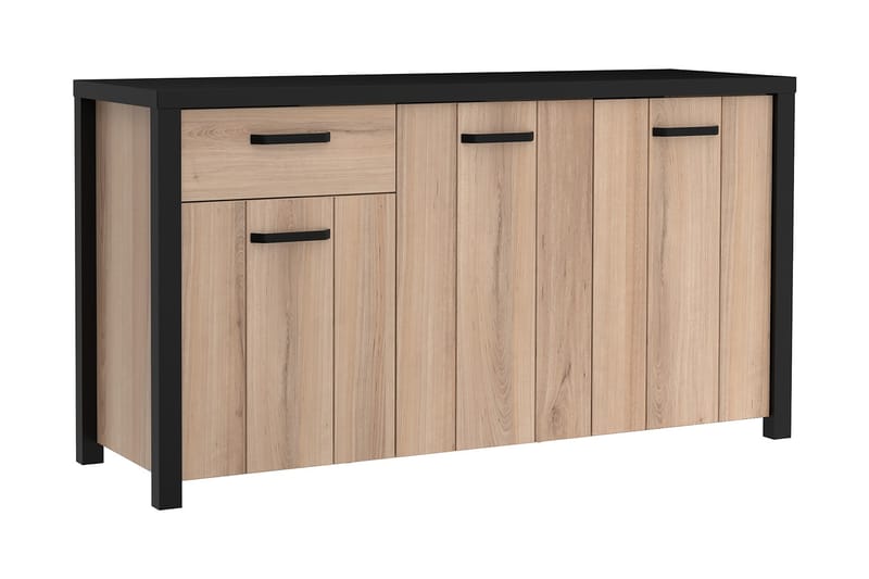 Konitsa Sideboard 52x160 cm - Brun/Svart - Sideboard & skänk