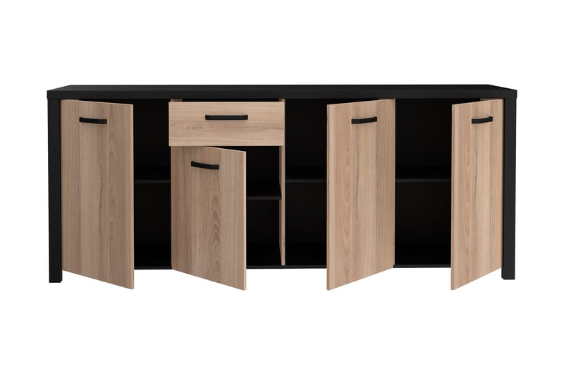 Konitsa Sideboard 52x210 cm - Brun/Svart - Förvaring - Förvaringsmöbler - Sideboard & skänk