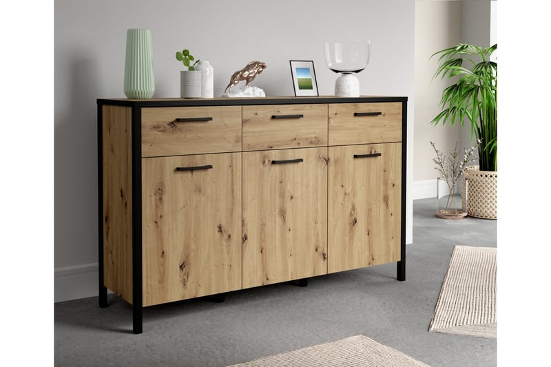 Koufalia Sideboard 40x140 cm - Brun/Svart - Förvaring - Förvaringsmöbler - Sideboard & skänk