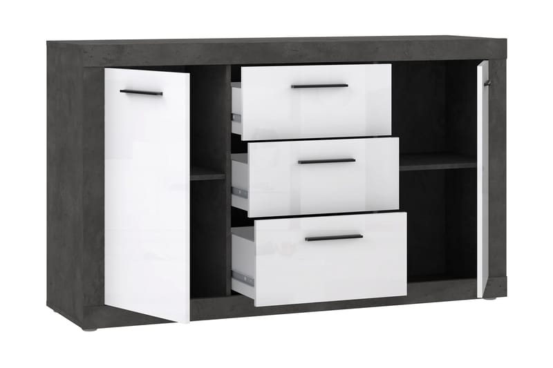 Kranea Sideboard 41x143 cm - Grå/Vit - Förvaring - Förvaringsmöbler - Sideboard & skänk