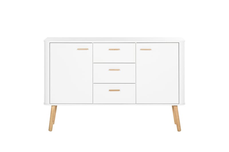 Lausanne Sideboard 136x40 cm - Vit/Natur - Sideboard & skänk