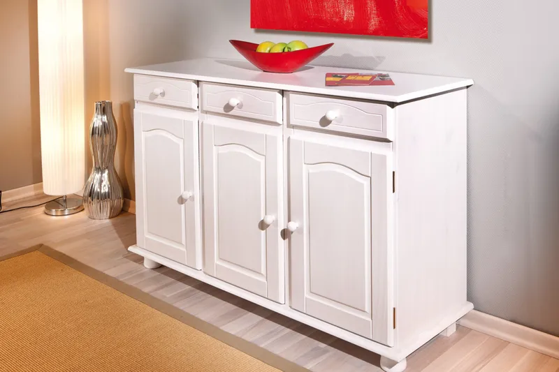 Leksand Skänk 130 cm - Vit - Förvaring - Förvaringsmöbler - Sideboard & skänk