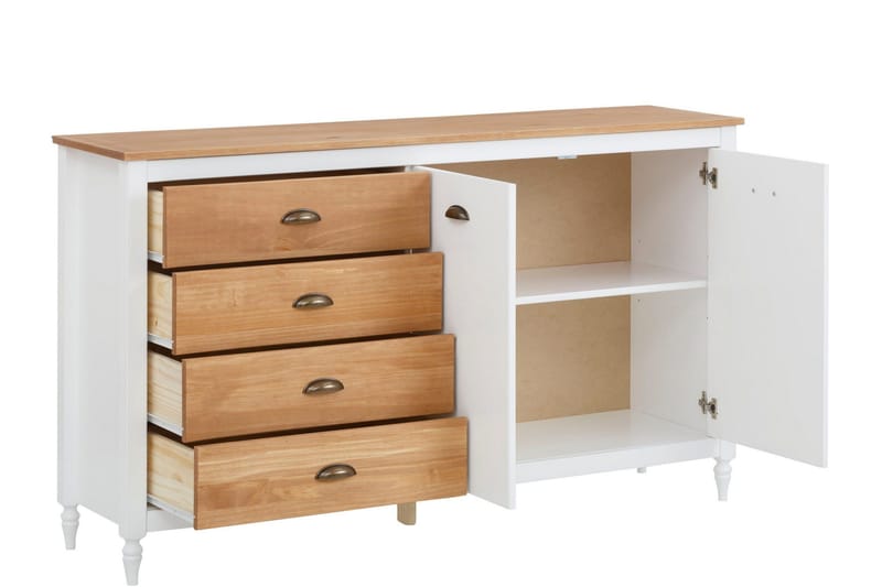 Lenham Sideboard 160x45 cm - Vit - Förvaring - Förvaringsmöbler - Sideboard & skänk