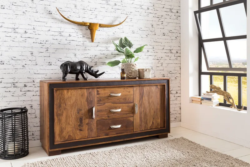Luqman Skänk 160x44 cm - Trä/natur - Förvaring - Förvaringsmöbler - Sideboard & skänk