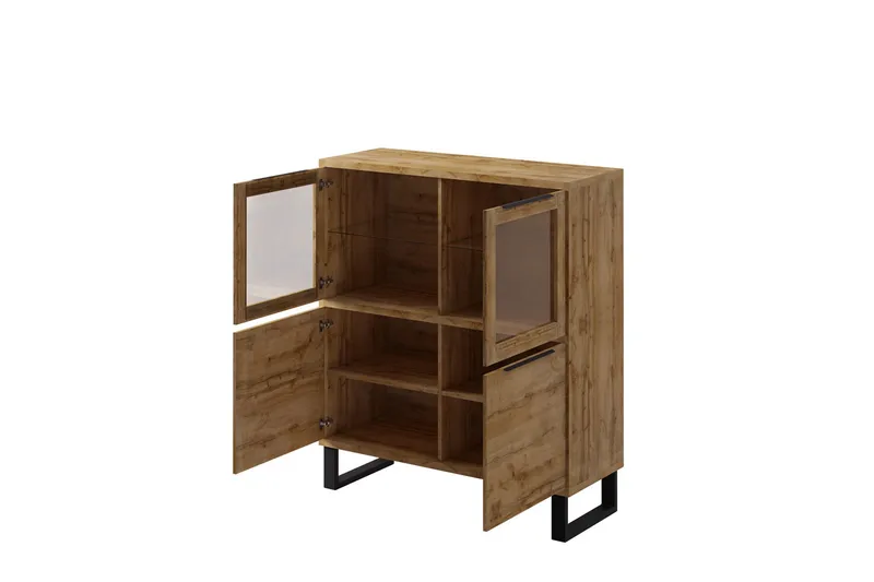 Malissa Sideboard i Trä med Metallben - Träfärgad - Förvaring - Förvaringsmöbler - Sideboard & skänk