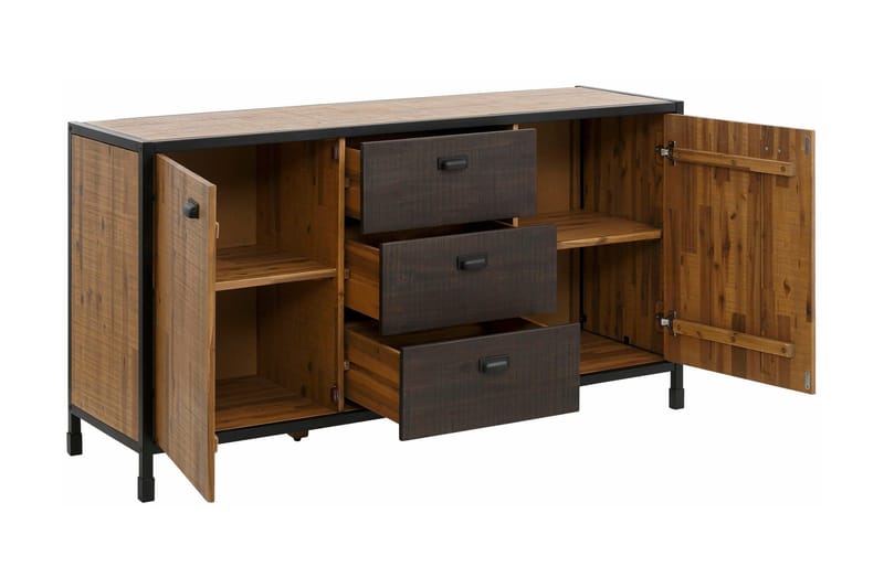 Mantas Skänk 150 cm - Flerfärgad/Akacia/Metall - Förvaring - Förvaringsmöbler - Sideboard & skänk