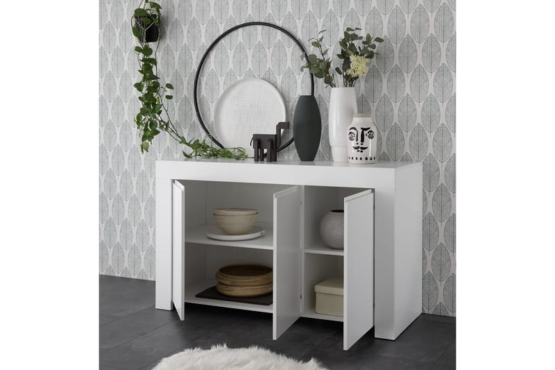 Midas Skänk 138 cm - Vit - Sideboard & skänk