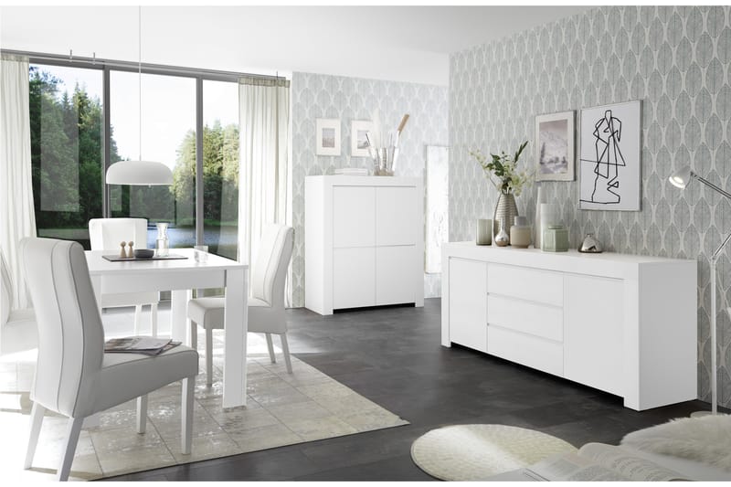 Midas Skänk 184 cm - Vit - Förvaring - Förvaringsmöbler - Sideboard & skänk