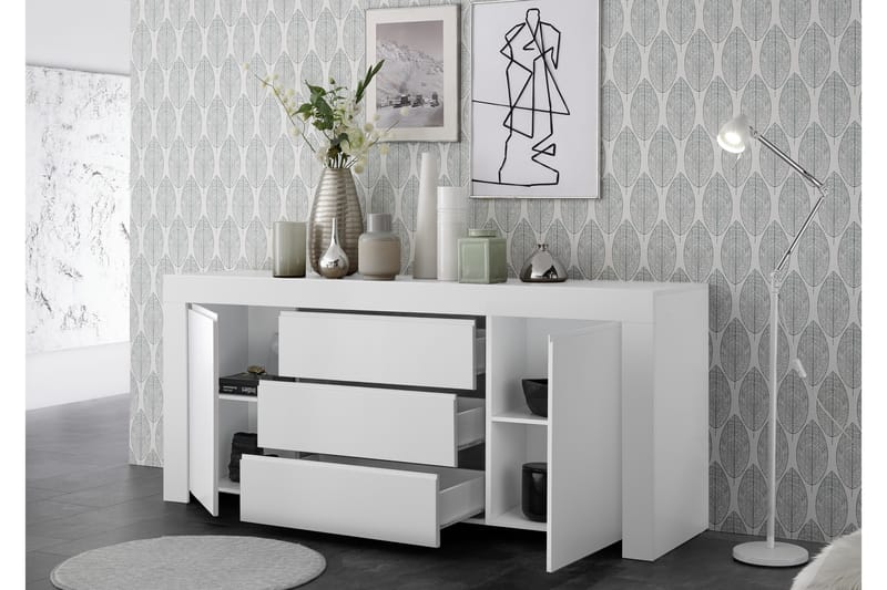 Midas Skänk 184 cm - Vit - Förvaring - Förvaringsmöbler - Sideboard & skänk