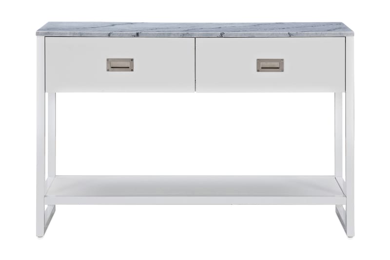 Miller Sideboard 120 cm Marmor - Vit/Grå - Sideboard & skänk