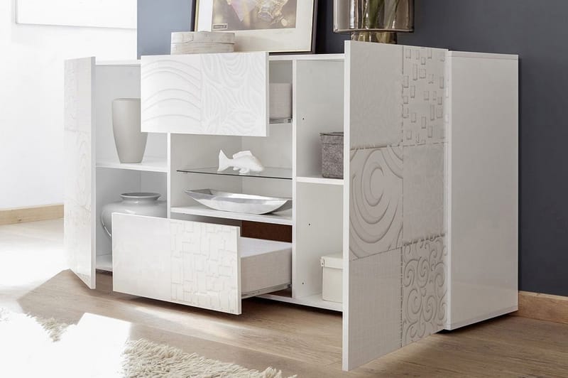 Mironne Sideboard 181 cm 2 Hyllor - Vit - Förvaring - Förvaringsmöbler - Sideboard & skänk