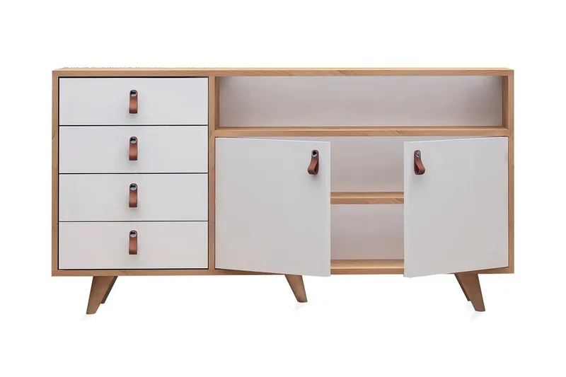 Mod Skänk i Trä - Vit|Brun - Förvaring - Förvaringsmöbler - Sideboard & skänk