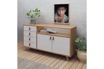 Mod Skänk i Trä - Vit|Brun - Förvaring - Förvaringsmöbler - Sideboard & skänk