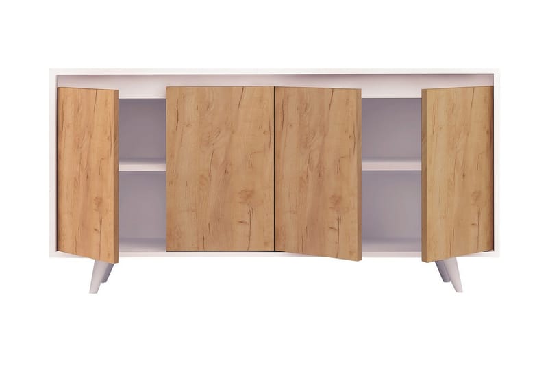 Mod Skänk i Trä - Vit|Brun - Förvaring - Förvaringsmöbler - Sideboard & skänk