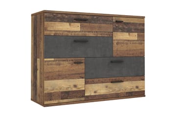 Moncerat Skänk 125x96 cm - Grå/Brun - Förvaring - Förvaringsmöbler - Sideboard & skänk
