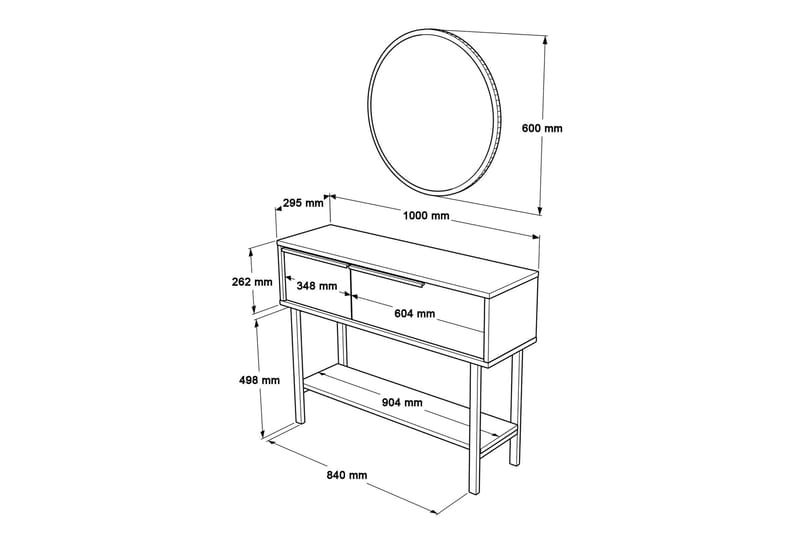 Muttun Skänk 100 cm - Vit - Förvaring - Förvaringsmöbler - Sideboard & skänk