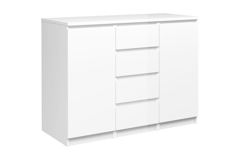 Naia Skänk 121 cm - Vit Högglans - Sideboard & skänk