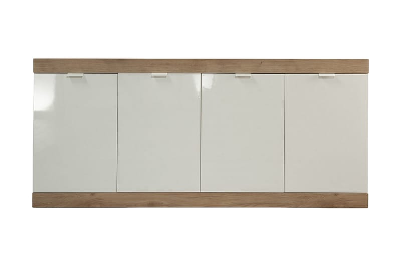 Nicery Sideboard 180 cm - Vit/Brun - Sideboard & skänk