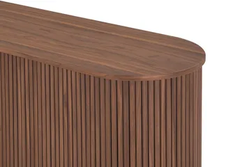 Noira Smalt Sideboard Ribbad Valnöt 150x45 cm - Valnöt / Brun - Förvaring - Förvaringsmöbler - Sideboard & skänk