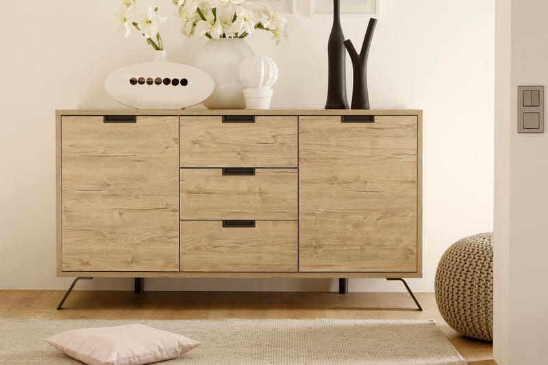 Palma Skänk 156 cm 2 Dörrar 3 Lådor - Ek - Förvaring - Förvaringsmöbler - Sideboard & skänk