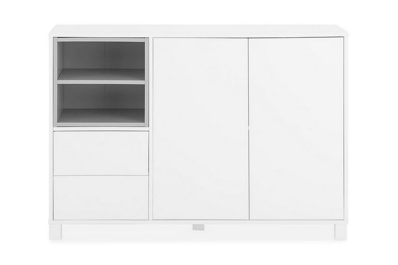 Polima Skänk 120 cm - Vit/Grå - Förvaring - Förvaringsmöbler - Sideboard & skänk